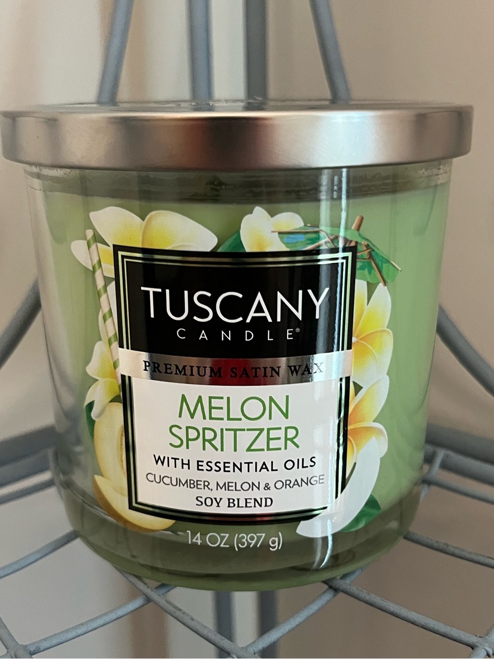 3/$20- Tuscany Melon Spritzer Candle